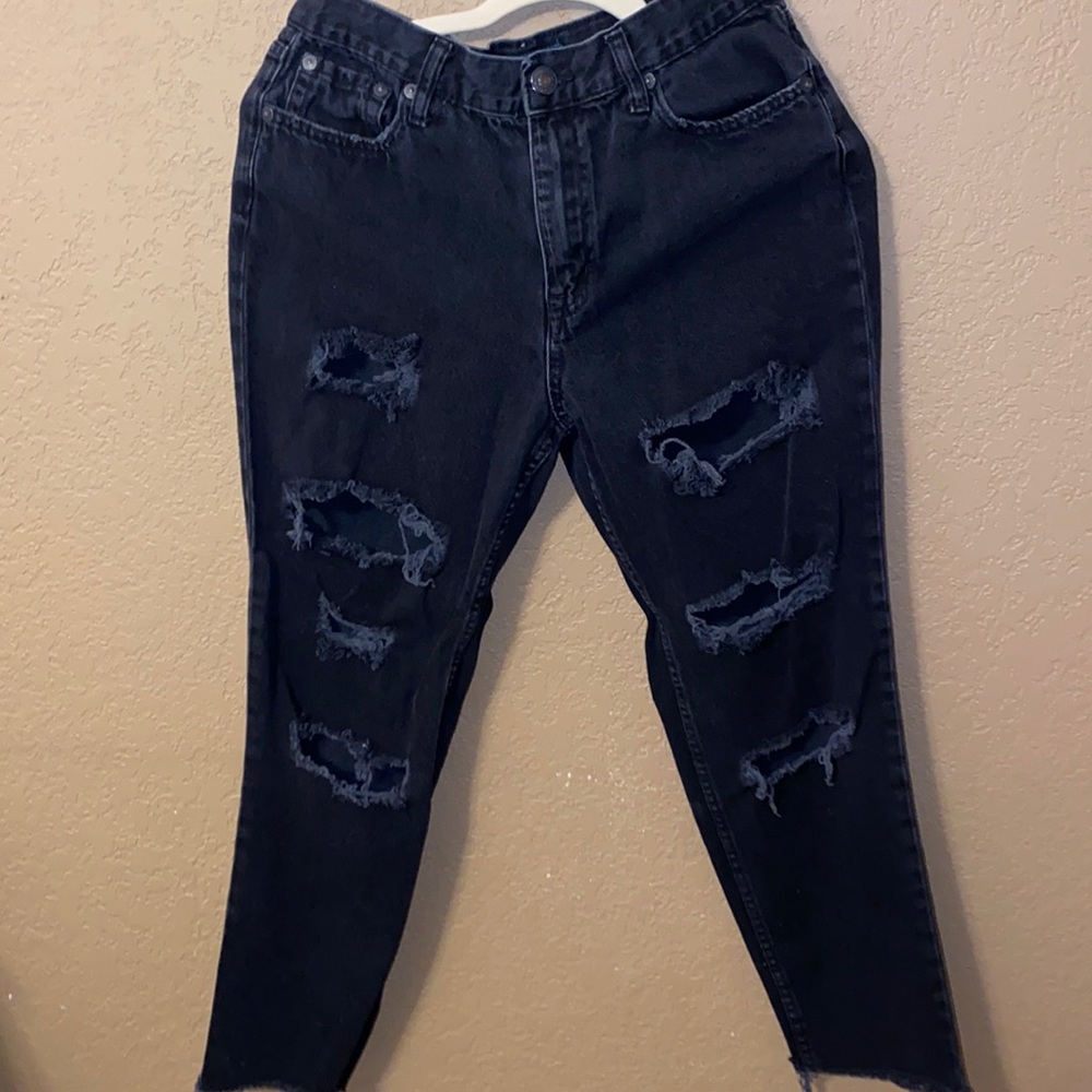 Aeropostale Mom Jeans Black